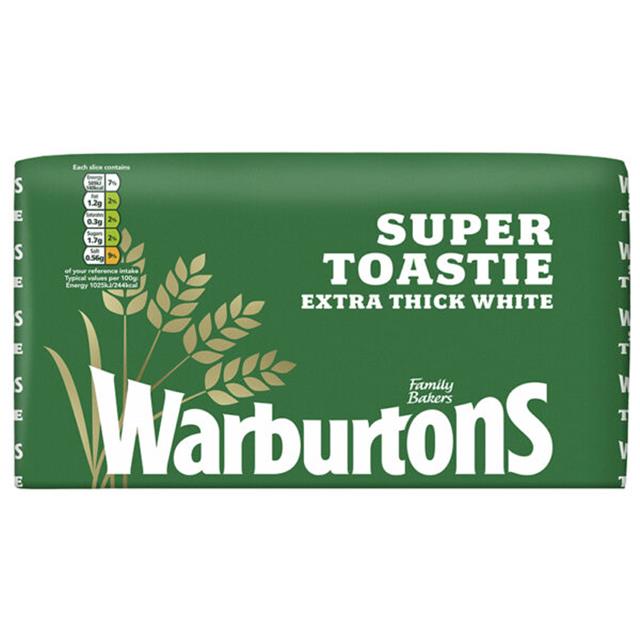 Warburtons White Thickest 800g - Super Toastie